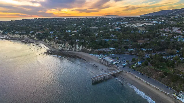 Paradise Cove at sunset